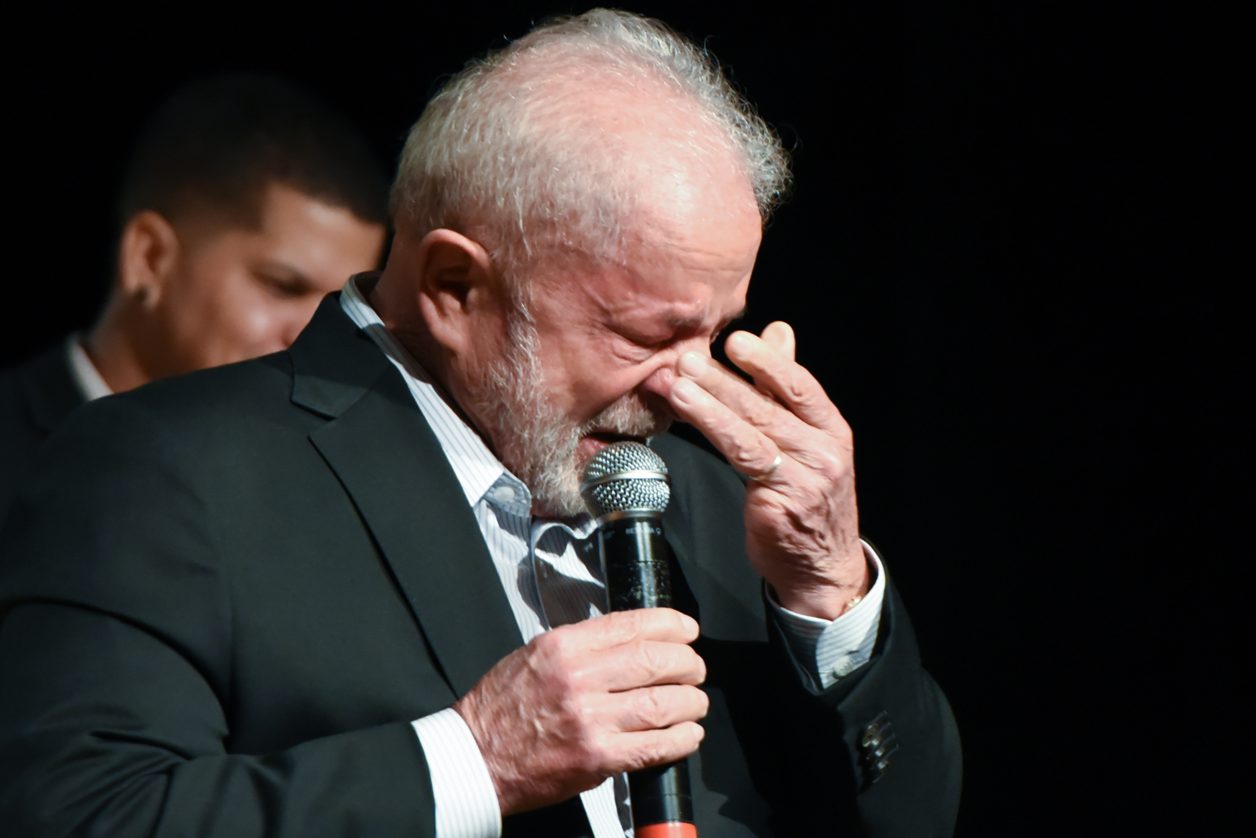 O presidente eleito Luiz Inácio Lula da Silva (PT) em fala a parlamentares no CCBB