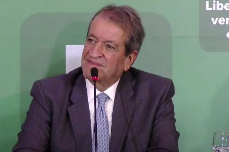 Valdemar Costa Neto, presidente do PL, durante coletiva