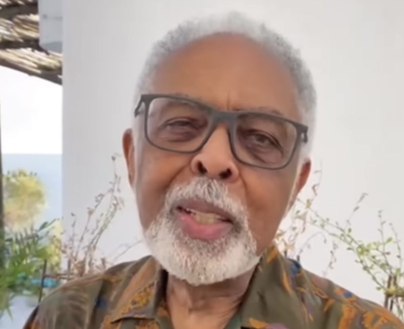 O cantor e compositor Gilberto Gil