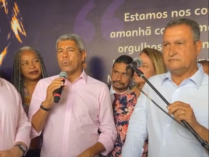 A fala do governador eleito foi feita em agenda com o governador Rui Costa na manhã desta terça-feira