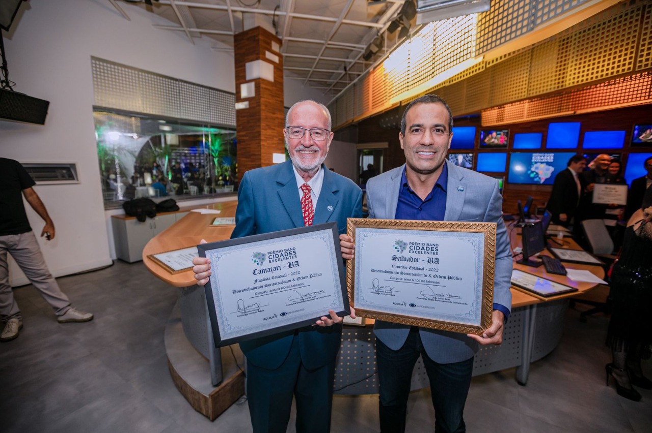 Vice-prefeito de Camaçari, José Tude, e prefeito de Salvador, Bruno Reis Vice-prefeito de Camaçari, José Tude, e prefeito de Salvador, Bruno Reis