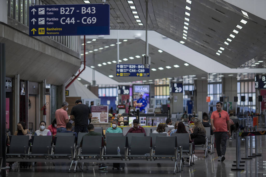 Aeroporto do Galeão, no Rio, onde a greve dos tripulantes atrasaria os voos do início da manhã