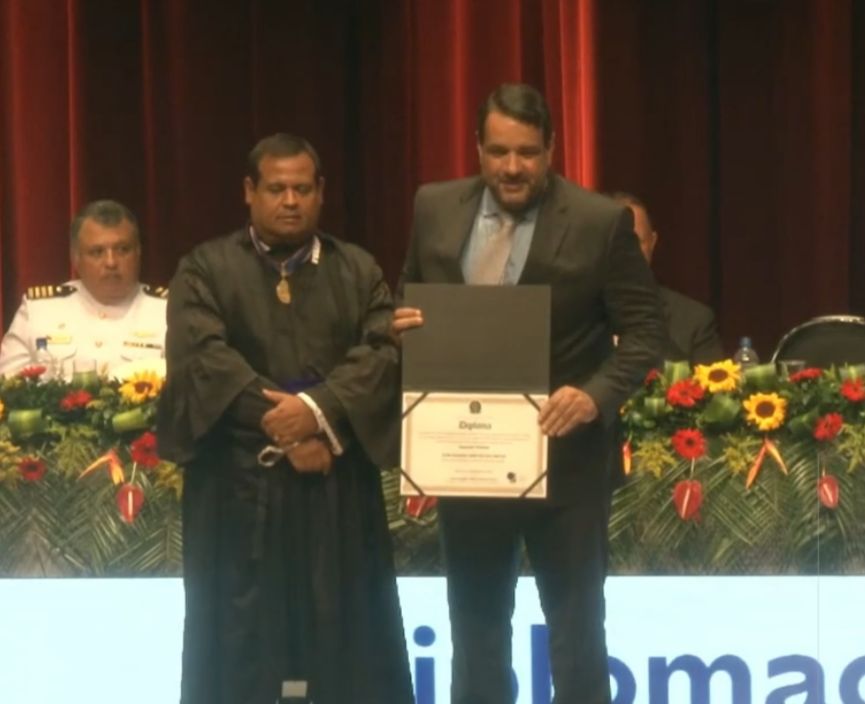 Deputado estadual Alan Sanches (União Brasil) durante diplomação Deputado estadual Alan Sanches (União Brasil) durante diplomação