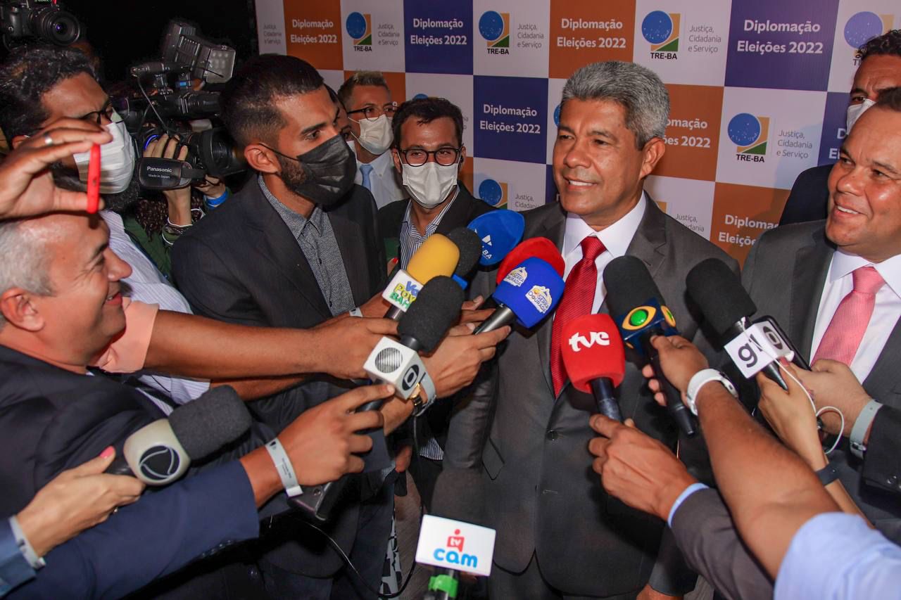 Jerônimo Rodrigues (PT) concede entrevista antes de diplomação como governador do TRE-BA Jerônimo Rodrigues (PT) concede entrevista antes de diplomação como governador do TRE-BA