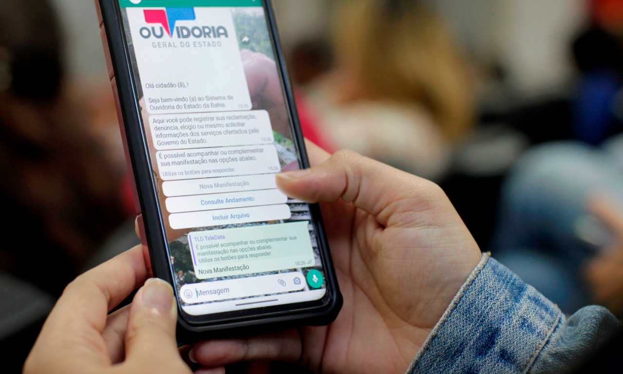 A conta no aplicativo de conversa é mais um canal de atendimento da OGE A conta no aplicativo de conversa é mais um canal de atendimento da OGE