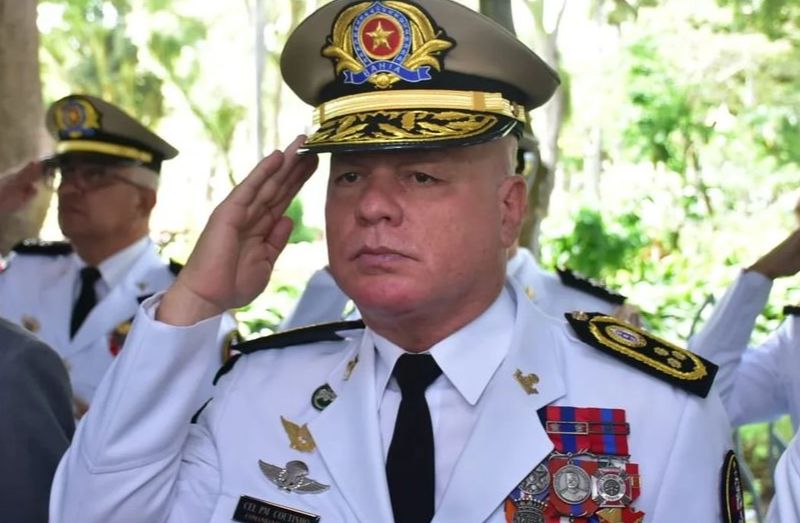 O comandante-geral da Polícia Militar da Bahia, o coronel Paulo Coutinho