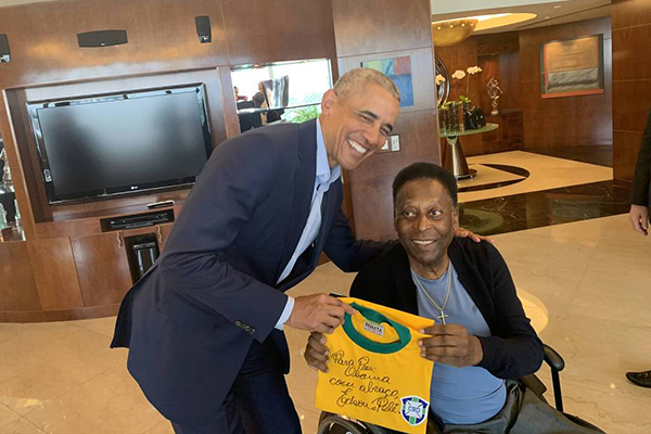 Barack Obama e Pelé