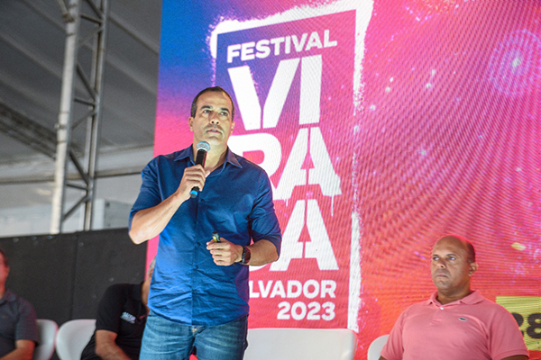 O prefeito Bruno Reis