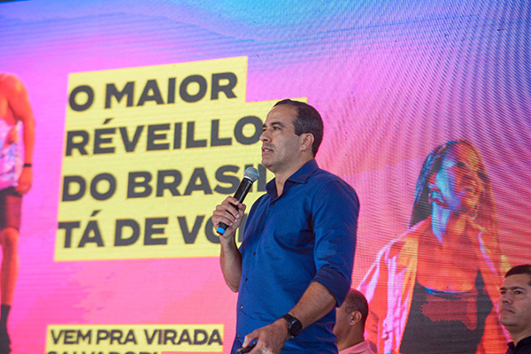 O prefeito Bruno Reis