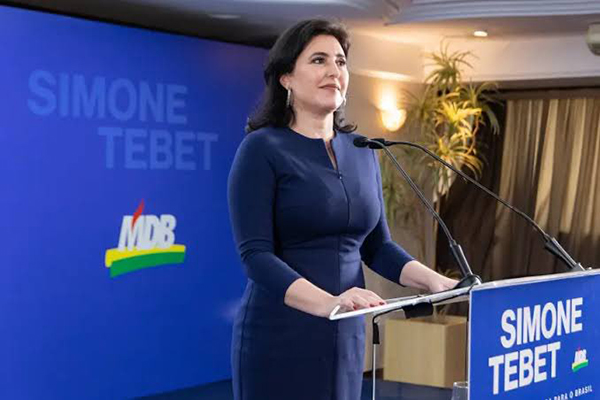 A ministra do Planejamento, Simone Tebet A ministra do Planejamento, Simone Tebet