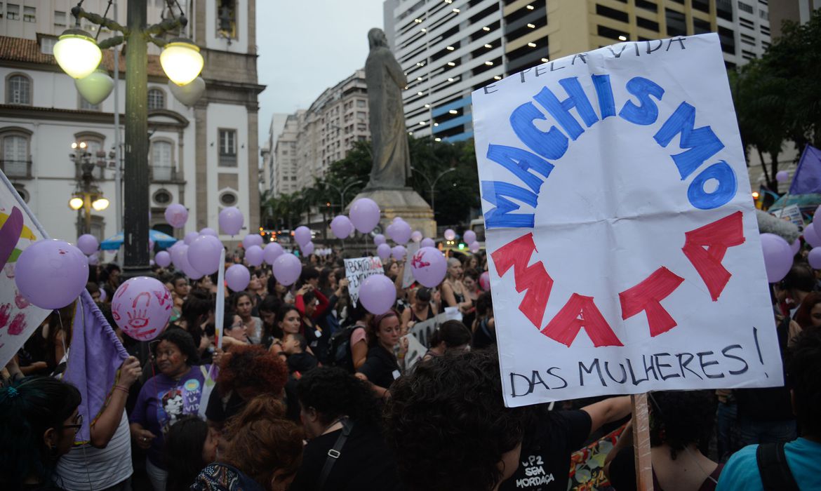 Protesto contra a violência de gênero 