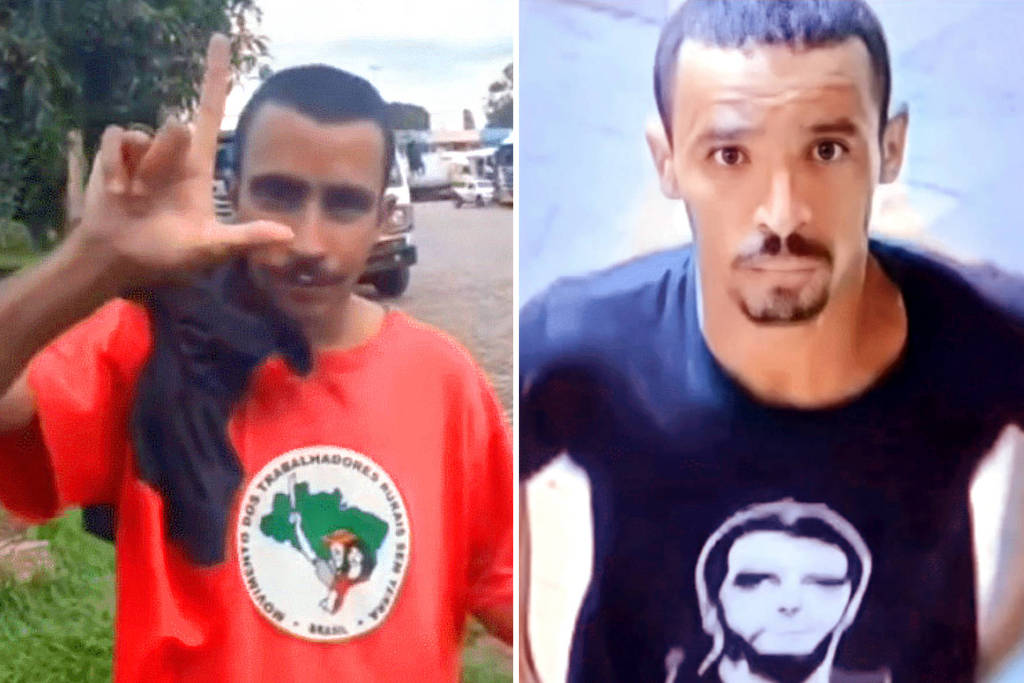 Comparativo mostra características físicas diferentes entre o militante do MST e homem que invadiu o Palácio do Planalto