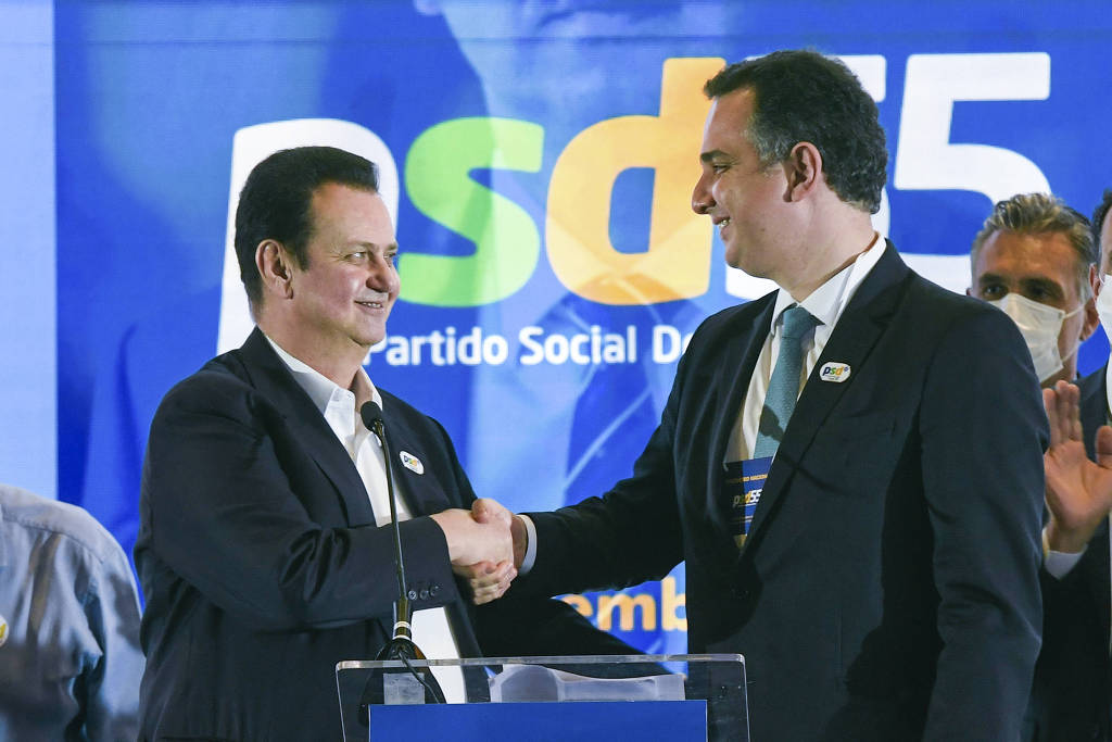 Aumento da bancada fortalece o nome de Rodrigo Pacheco (PSD-MG), que disputa a reeleição à presidência da Casa Aumento da bancada fortalece o nome de Rodrigo Pacheco (PSD-MG), que disputa a reeleição à presidência da Casa