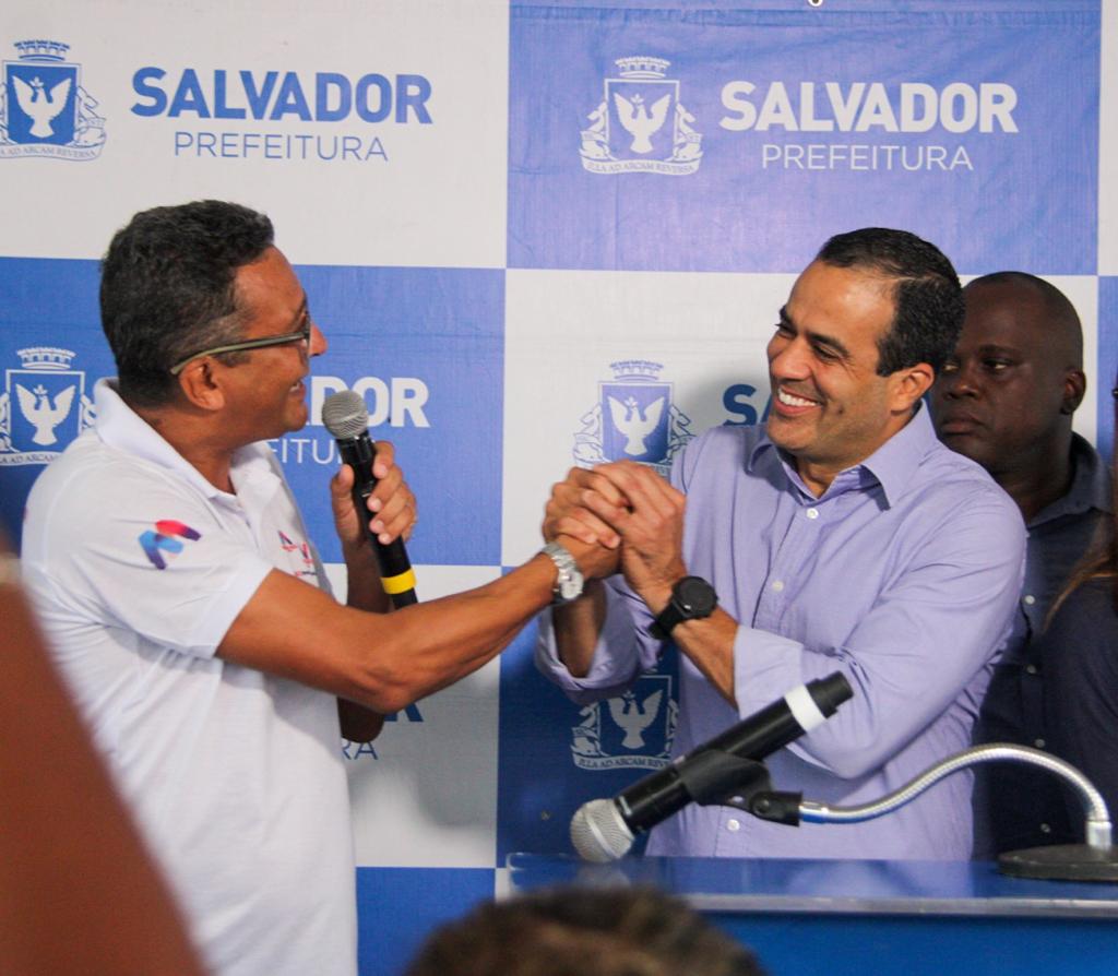 Vereador Marcelo Maia e prefeito Bruno Reis Vereador Marcelo Maia e prefeito Bruno Reis