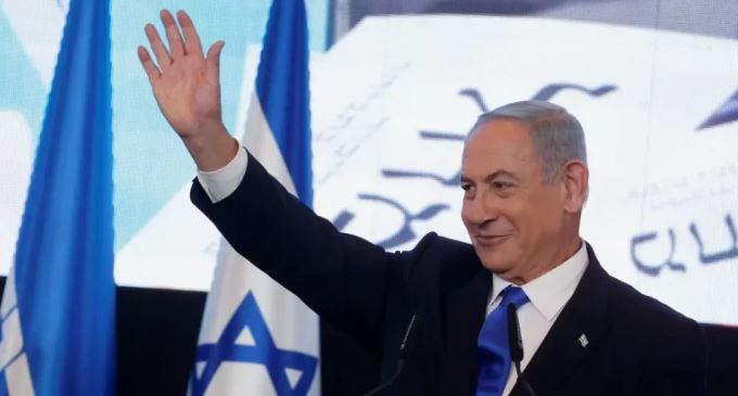 O premiê de Israel, Binyamin Netanyahu, presidente reunião de gabinete em Jerusalém