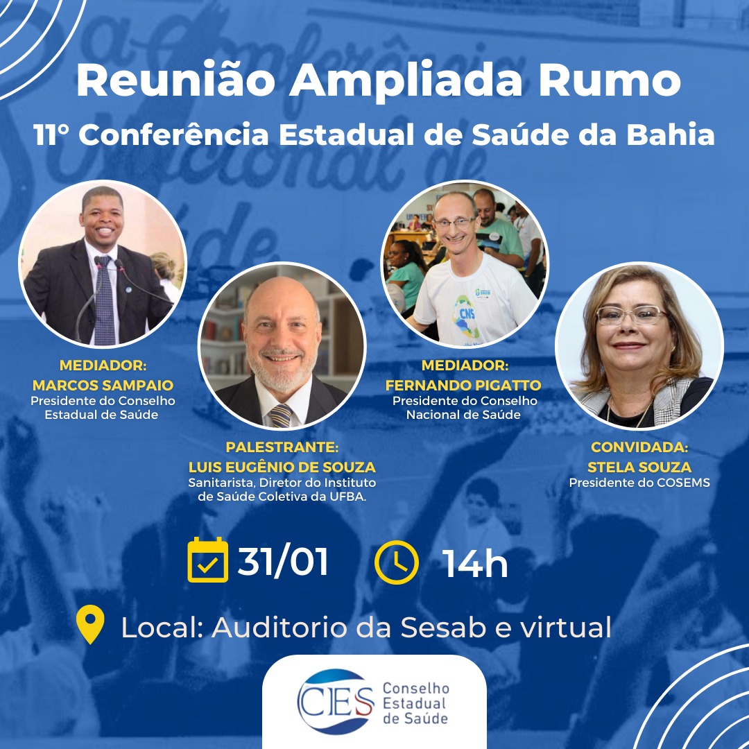 Evento acontece na próxima terça-feira (31)