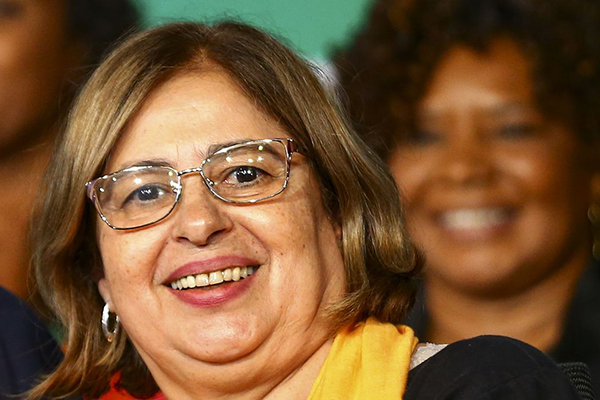A ministra da mulher, Cida Gonçalves