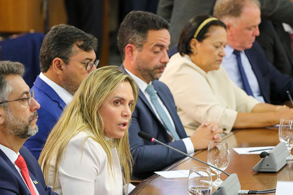 A governadora em exercício do Distrito Federal, Celina Leão (PP)