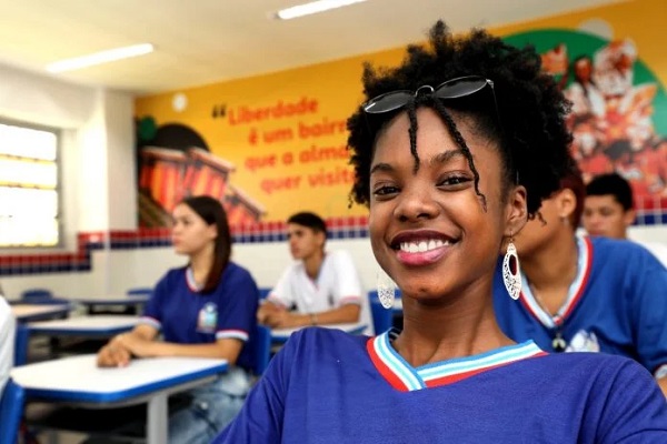 Estudante da rede estadual