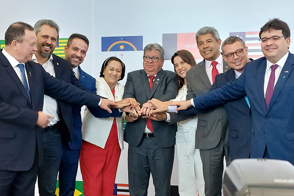 Os nove governadores dos estados nordestinos 