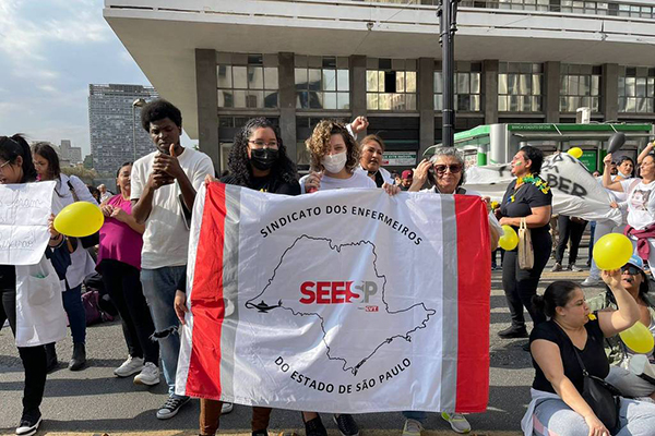 Manifestação do Sindicato dos Enfermeiros de São Paulo