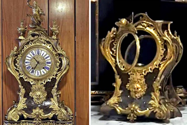 Golpistas danificaram um relógio trazido ao Brasil em 1808 por dom João 6º Golpistas danificaram um relógio trazido ao Brasil em 1808 por dom João 6º