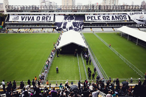 Velório de Pelé na Vila Belmiro Velório de Pelé na Vila Belmiro