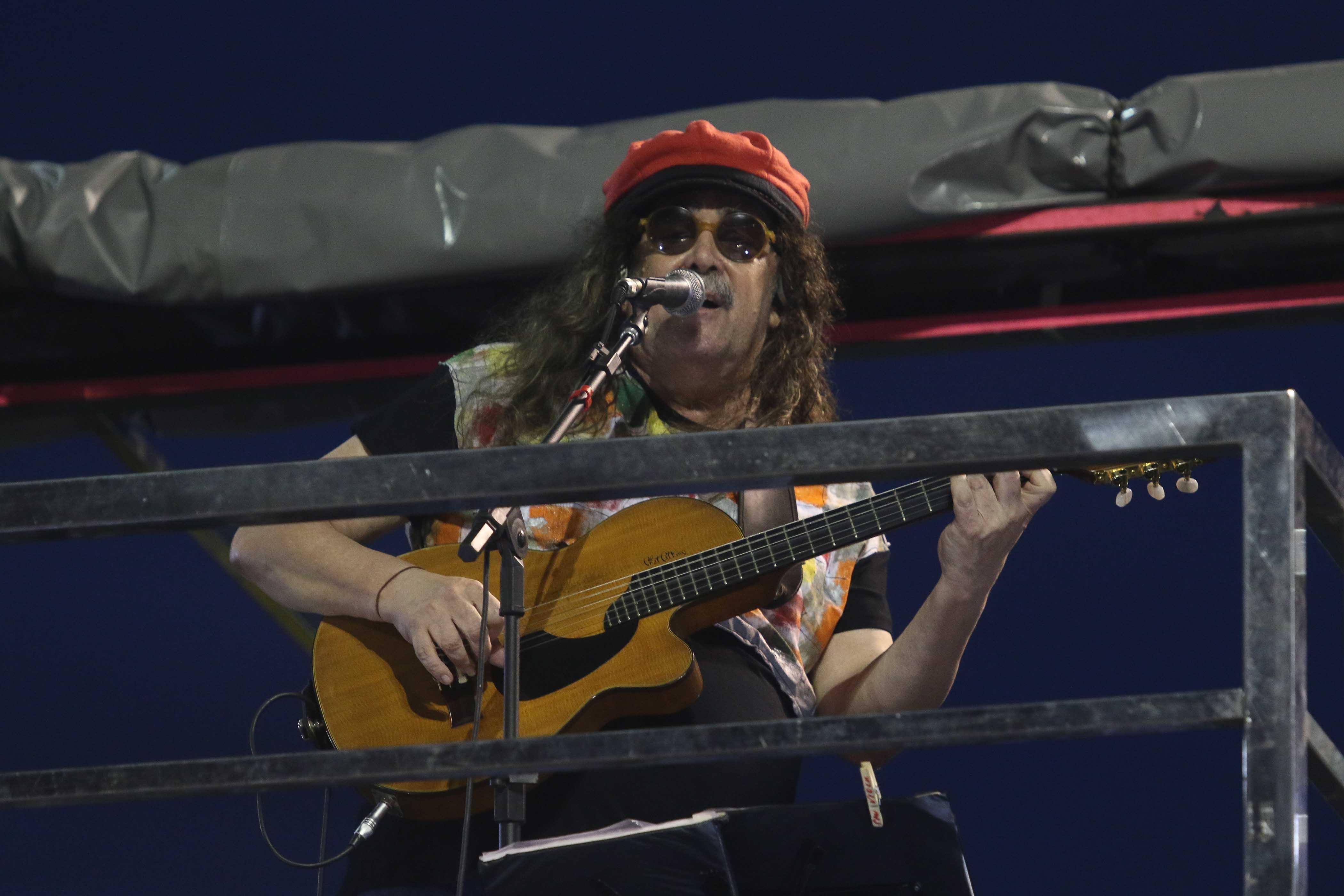 Moraes Moreira durante participação no Carnaval de Salvador em 2019 Moraes Moreira durante participação no Carnaval de Salvador em 2019