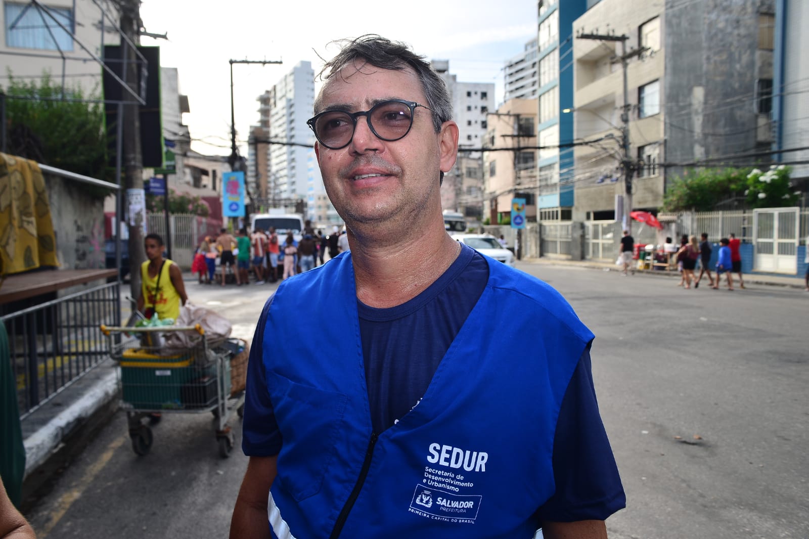 O coordenador de Fiscalização Urbanística e Segurança da Secretaria Municipal de Desenvolvimento Urbano (Sedur) de Salvador, Everaldo Freitas