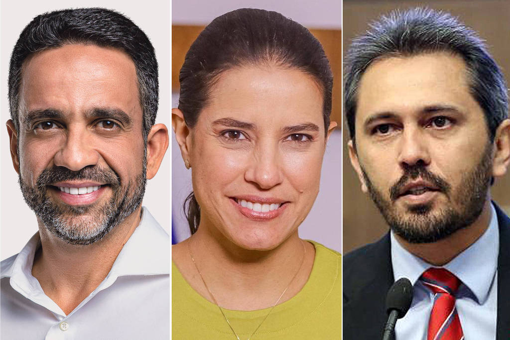 Mosaico com o governador de Alagoas, Paulo Dantas (MDB), a governadora de Pernambuco, Raquel Lyra (PSDB), e o governador do Ceará, Elmano Freitas (PT)