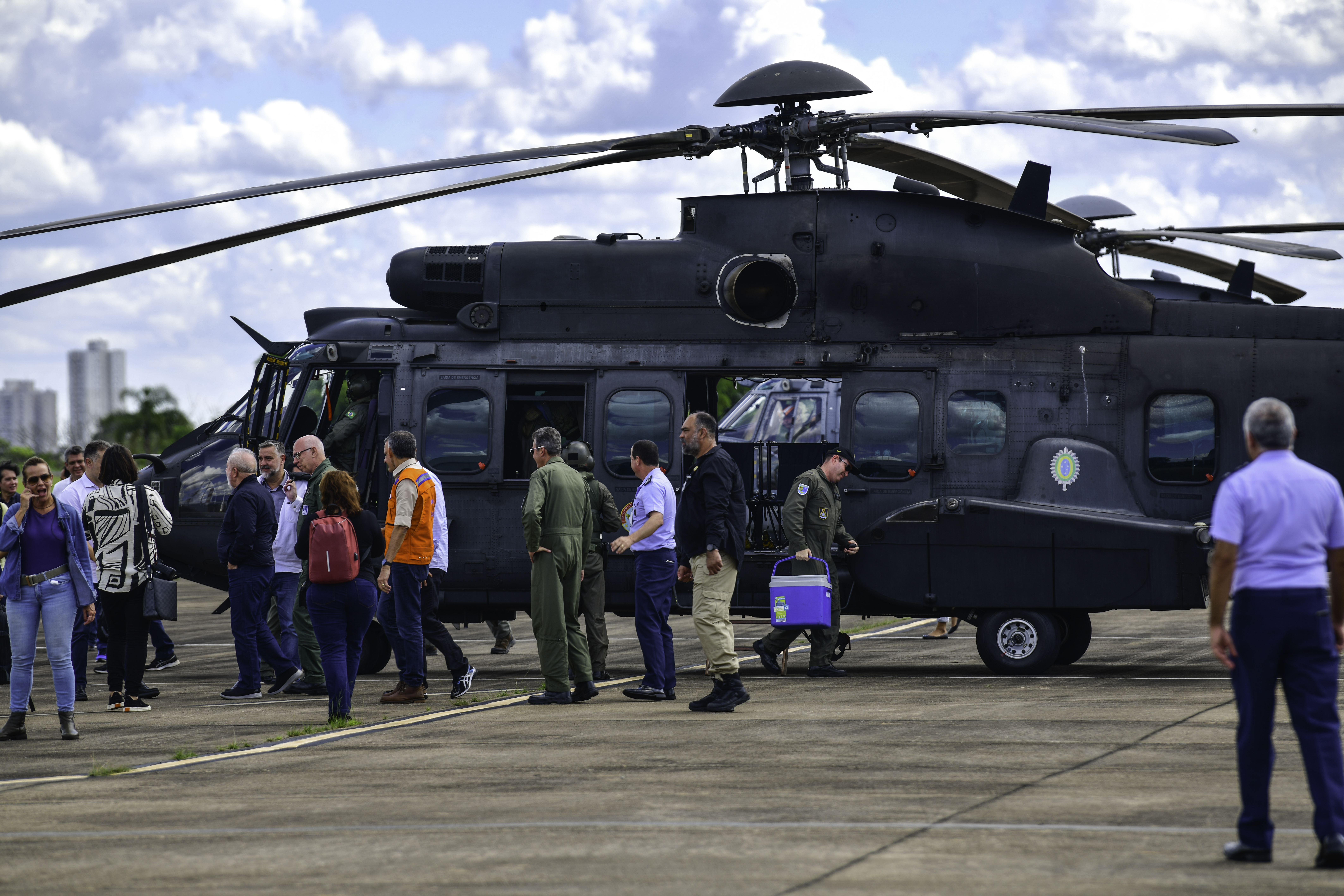 O presidente Luiz Inácio Lula da Silva e ministros voltaram do litoral norte de São Paulo