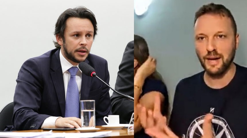 Deputado federal Mário Negromonte Júnior (PP) e o deputado bolsonarista Mauricio Marcon (Podemos-RS)