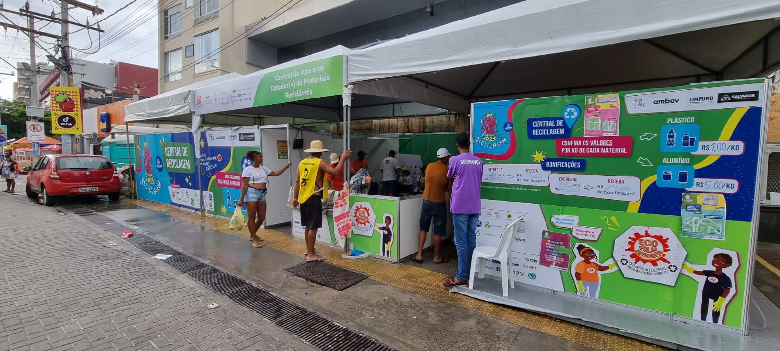 Ação conta com dez pontos de apoio distribuídos em locais estratégicos pelo entorno do circuito