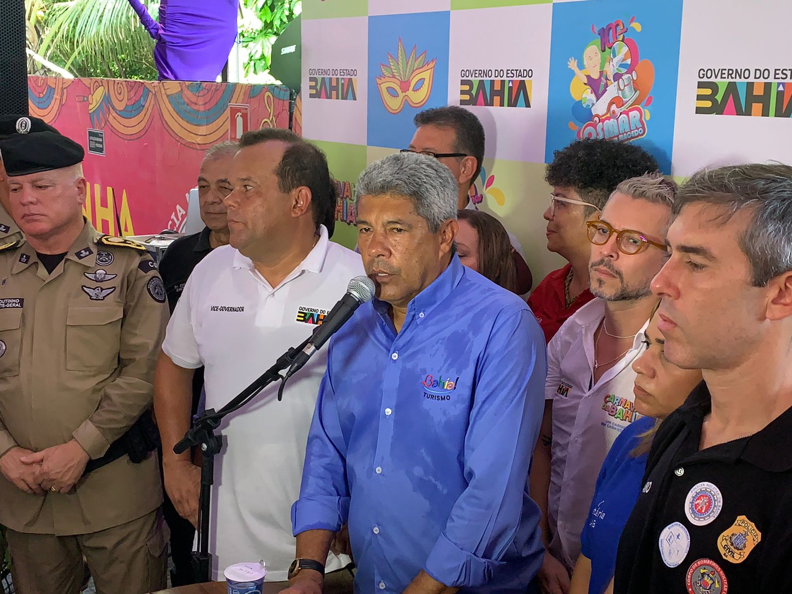 A fala do governador foi feita em conversa com a imprensa nesta quarta-feira, logo após o término da folia A fala do governador foi feita em conversa com a imprensa nesta quarta-feira, logo após o término da folia