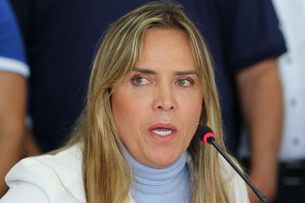 A governadora em exercício do Distrito Federal, Celina Leão (PP)