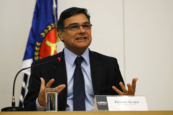 O então procurador-geral de Justiça do Ministério Público do Rio de Janeiro Eduardo Gussem