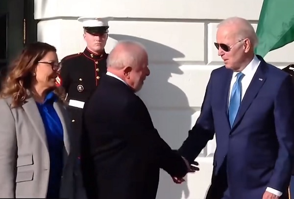 Os presidentes Lula e Joe Biden, em Washington