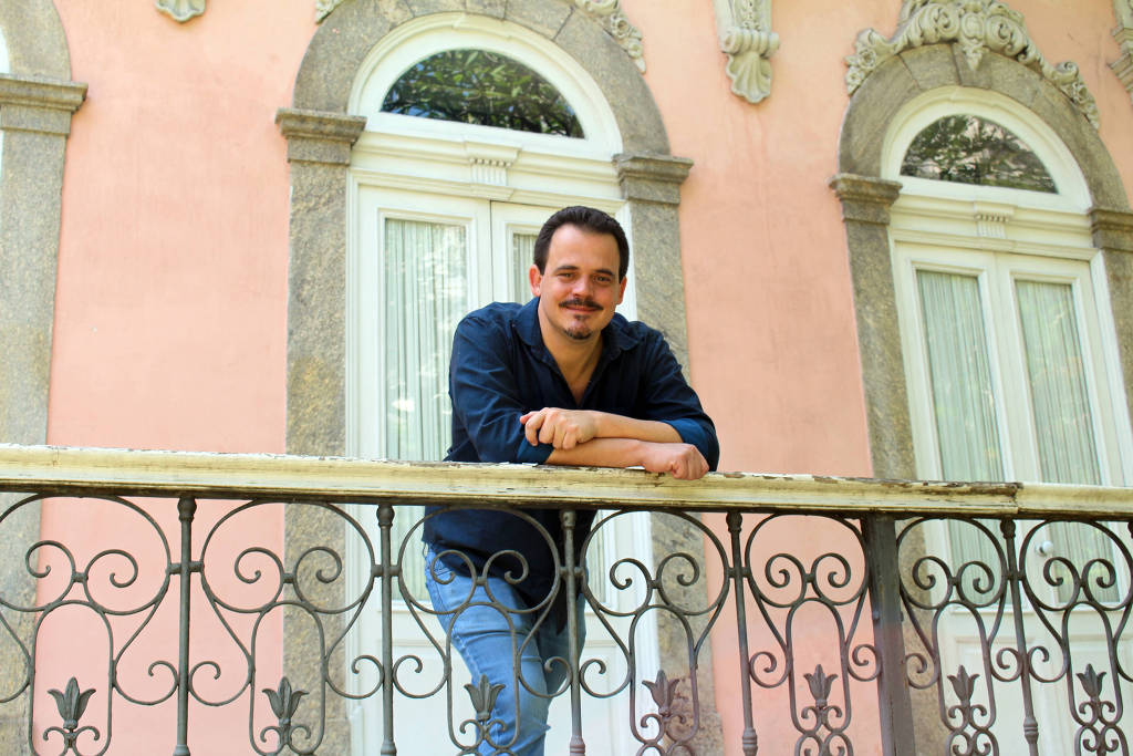 Alexandre Santini, novo presidente da Casa de Rui Barbosa, no prédio da instituição, em Botafogo, na zona sul do Rio de Janeiro