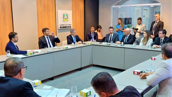 O governador do Rio Grande do Sul recebeu uma comitiva de procuradores do MPT