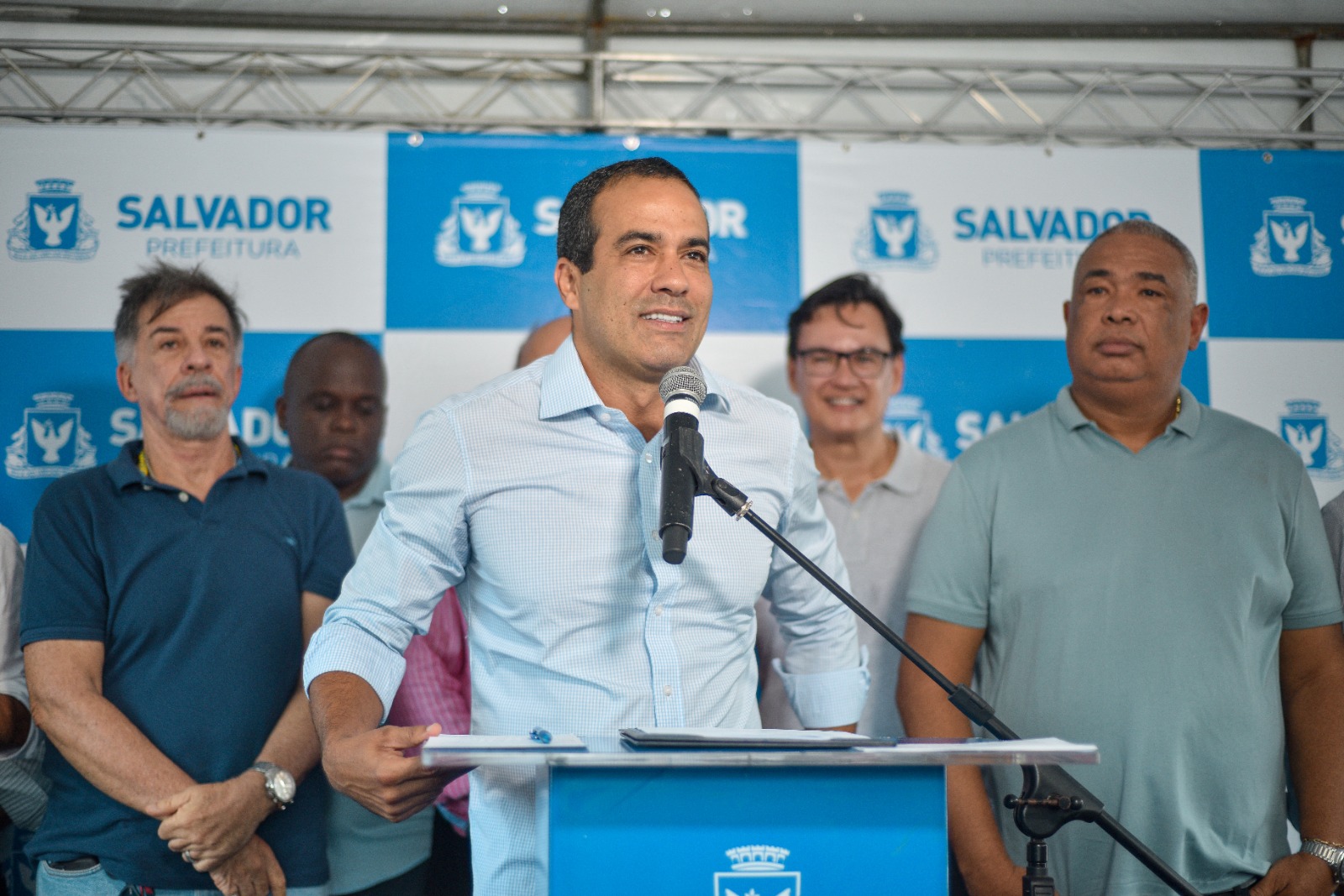 O prefeito Bruno Reis