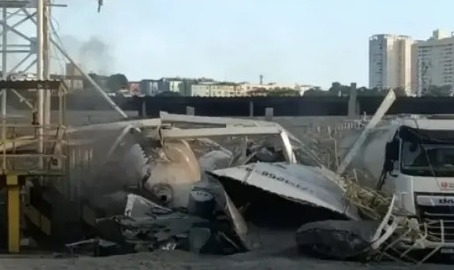 Edvan Rangel Ribeiro, 33 anos, foi soterrado após um silo de cimento cair em cima de um caminhão betoneira, que pegou fogo