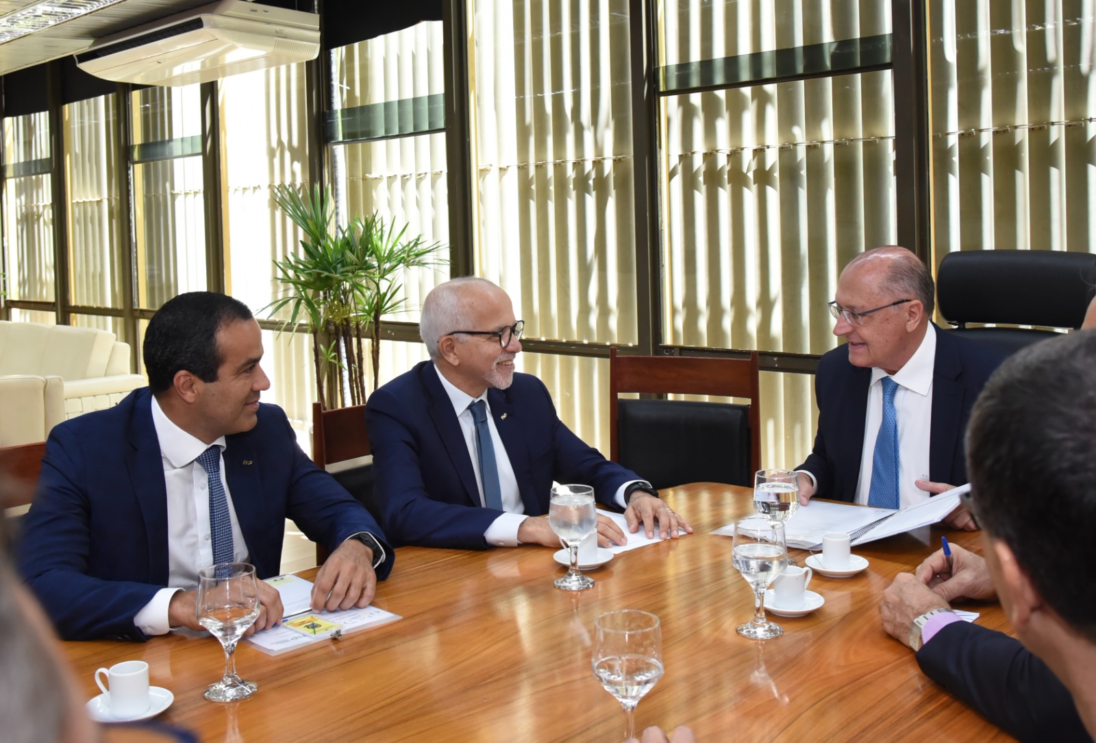 Na reunião, Bruno pediu que Alckmin seja um embaixador em Brasília da questão do transporte Na reunião, Bruno pediu que Alckmin seja um embaixador em Brasília da questão do transporte
