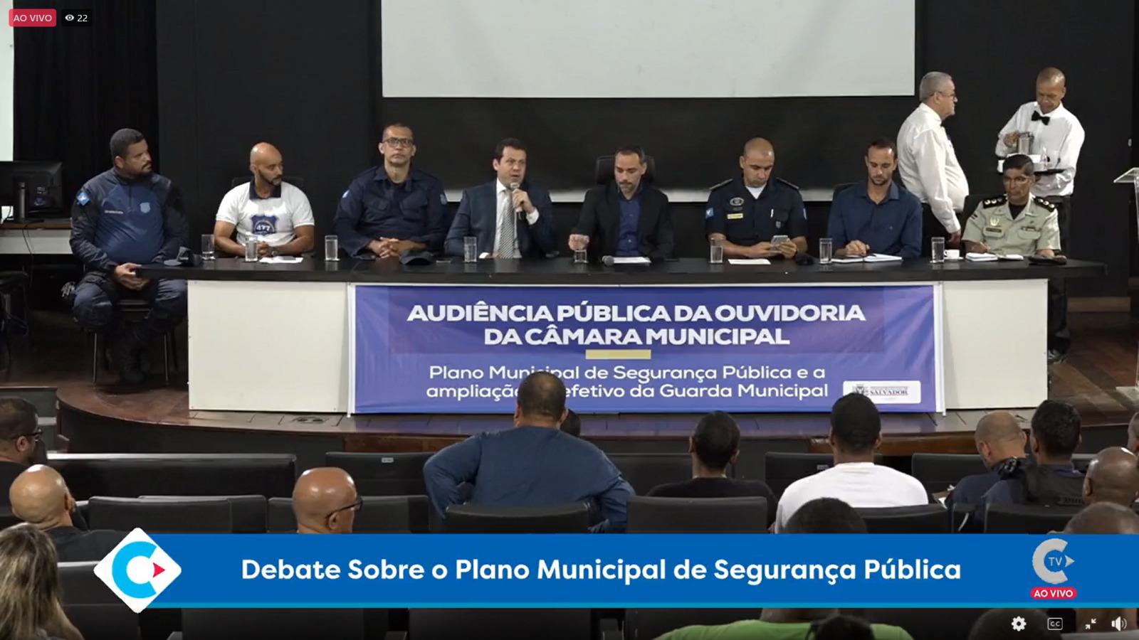 Audiência ainda lamentou o fato da GCM ter um déficit de 181 profissionais, que poderiam colaborar com a segurança de soteropolitanos e turistas Audiência ainda lamentou o fato da GCM ter um déficit de 181 profissionais, que poderiam colaborar com a segurança de soteropolitanos e turistas