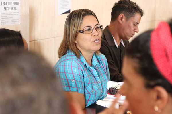 A coordenadora-geral do SindilimpBA, Ana Angélica Rabello A coordenadora-geral do SindilimpBA, Ana Angélica Rabello