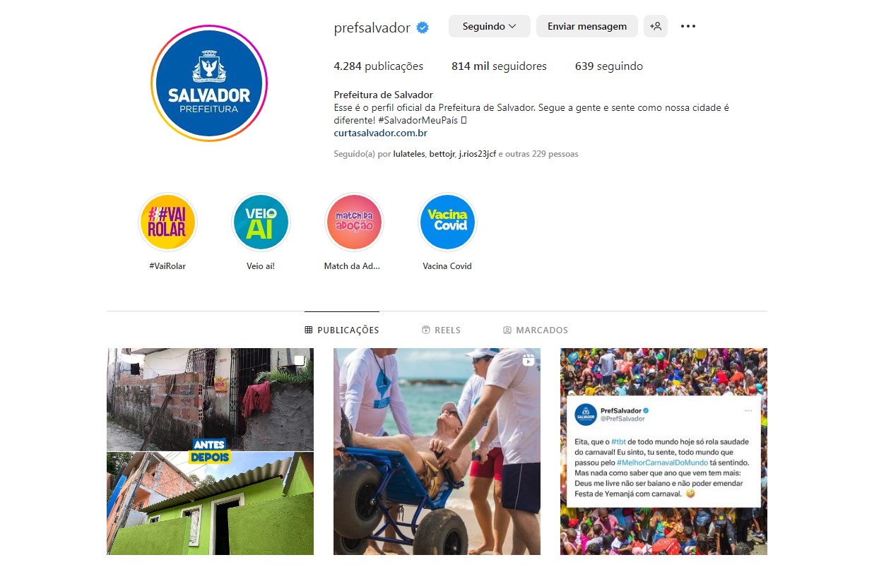 Perfis da capital baiana concorrem em maior engajamento, melhores atitudes e em ações com participação de influenciadores digitais Perfis da capital baiana concorrem em maior engajamento, melhores atitudes e em ações com participação de influenciadores digitais