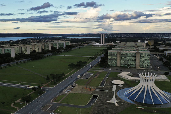 Esplanada dos Ministérios, em Brasília