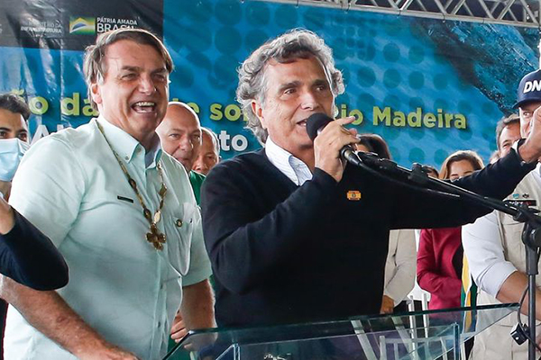 O ex-presidente Jair Bolsonaro e Nelson Piquet