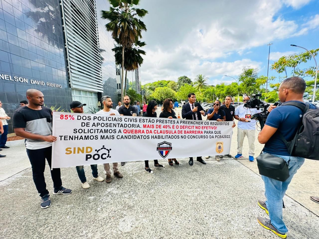 Ato ocorreu nesta terça-feira (18) Ato ocorreu nesta terça-feira (18)
