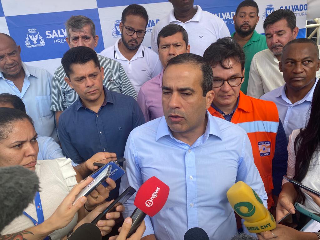 A fala do prefeito foi feita durante entrega da Prefeitura de Salvador de mais uma obra de contenção de encosta, desta vez no bairro do Rio Vermelho