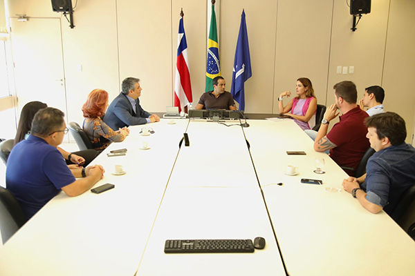 O prefeito Bruno Reis se reuniu com representantes da empresa francesa de bricolagem e construção Leroy Merlin